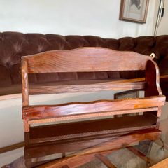Vintage Mid Century Modern Wooden Spice Rack Shelf