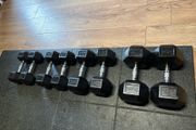 Rubber Hex Dumbbell Set!!!