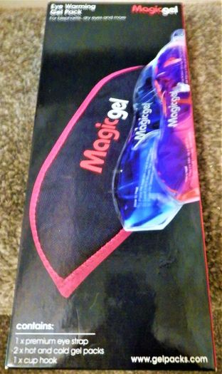 NEW pair of Warming Gel Eye Masks, with Silk Velcro Mask 5 euro