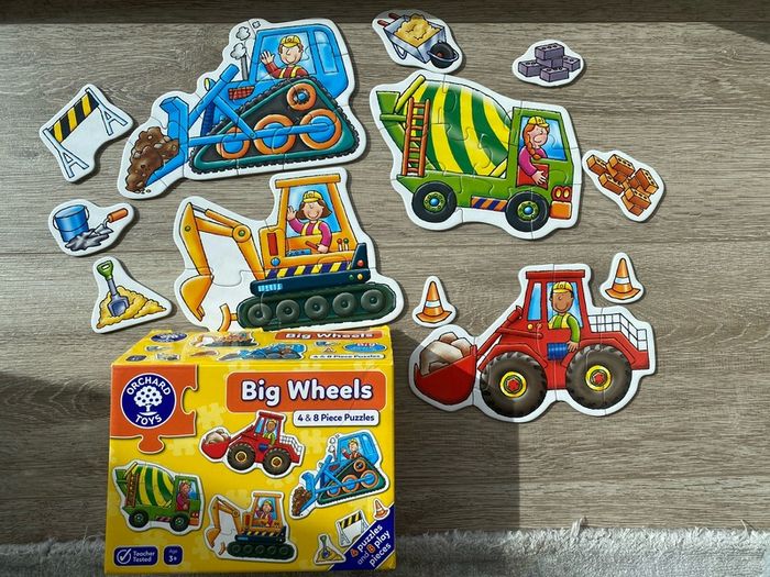 Big Wheels puzzle orchard toys