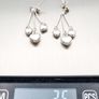 925 Silver Kinetic Hearts Stud Earrings Image 8
