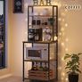 New 6 Shelves Kitchen Storage Rack (Rustic brown) FREE P&P Image 3