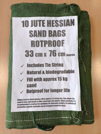 Sandbags Rot Proof Hessian 33cm x 76cm (13'x30')