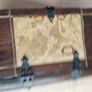 Vintage Style Wooden Map Chest Storage Trunk  Great Condition Image 7