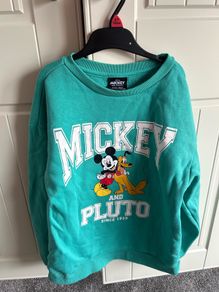 10-11y Mickey Mouse & Pluto jumper