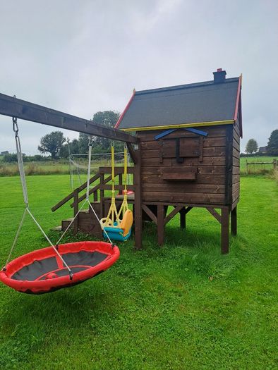 Childrens wooden garden playset large