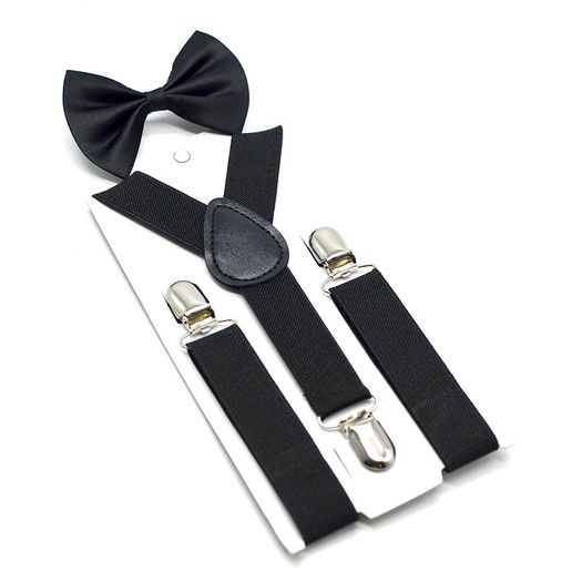 Kids Suspenders with Bow Tie