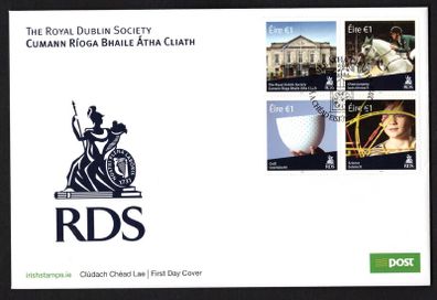 2018 Ireland Royal Dublin Society Commemorative Stamps An Post First Day Cover (FDC)