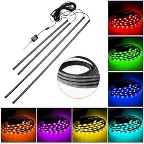 RGB LED Neon Light Strip Under Car Tube Underglow Underbody Glow System Remote