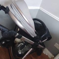 buggy with rain cover
