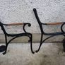 Pair Of Cast Iron Bench Ends Image 2