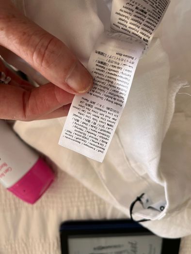 Slim linen trousers
