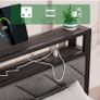 4ft6 Upholstered Floating Double Bed Frame Black, Storage Headboard Metal Bed Frame with LED Lights and Charging Station, Heavy Duty Metal Slat Support, Noise Free, No Box Spring Needed Image 6