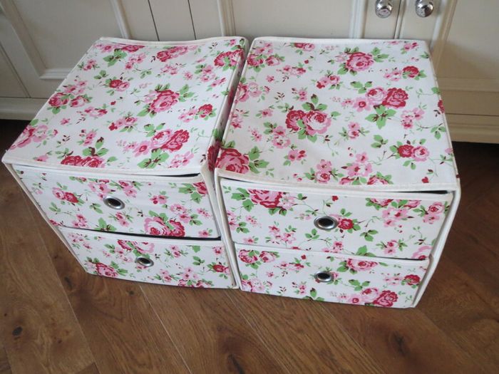 Rosali box drawers storage x2