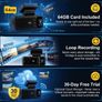 4G LTE Dash Cam with Live Remote Viewing, 1080P Dual Car Security Camera (Front and Cabin) Image 6