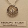 Sterling Silver Swarovski Zirconia Pendant and Chain Image 4