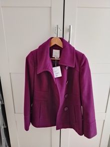 Brand New Petite Plum colour Coat selling for 30 euro