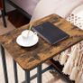 _Side Table Sofa Table Coffee Table Easy to Assemble Sturdy Living Room Table on Wheels Image 3