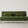 Vibrant green Swyft sofa bed couch with matching pillows (Colour not accurately reflected in own pictures, see listing for brands original pictures) Image 2
