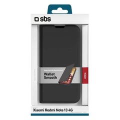 SBS - Case Book Wallet Smooth for Xiaomi Redmi 13C, black
