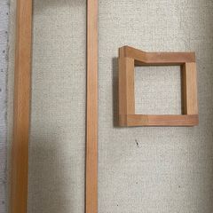 Olive wood Towel rail and toilet roll holder
