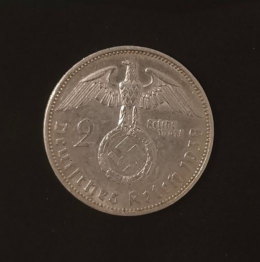 2 Reichsmark 1938 A - Germany (Berlin) WW2