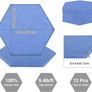 NEW SALE | 12 Pcs Self-Adhesive Acoustic Absorption Panels, High Density 12" X 10" X 0.4" Soundproof Acoustic Panel, Hexagon Sound Absorbing Panels for Recording Studio & Home & Offices (Blue) Image 2