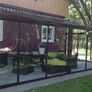 Tempered glass pergola with sliding door Image 2