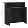 3 Piece Garden Bar Set Black Image 7