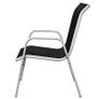 5 Piece Outdoor Dining Set Steel Black Image 8