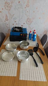 Camping gas stove cookset