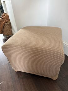 Reupholstered footstool