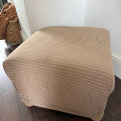 Reupholstered footstool