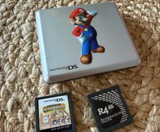 Nintendo DS Games with Mario game case