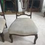 Pair Edwardian period carved mahogany low nursing chairs Image 2