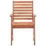 Outdoor Dining Chairs 8 pcs Solid Acacia Wood Image 3
