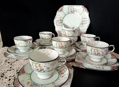 Very Rare Vintage Art Deco Duchess Tea Set  21 pcs