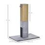 Cat Scratching Post 79cm Jute Scratcher Climber w/ Carpet Base Dangling Toy Grey Image 4