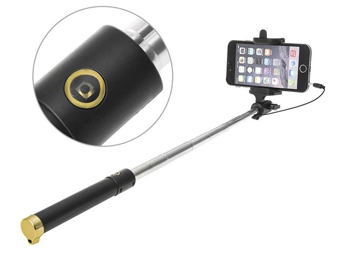 New Long Selfie Stick 270 Degrees Non Slip Monopod For Phones 3.5mm Jack #1431