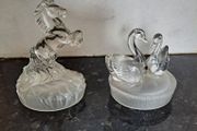 Two lovely glass ornaments