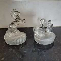 Two lovely glass ornaments