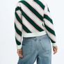 Mango colour block stripy short winter jumper S Image 2
