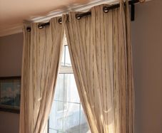 curtains and poles