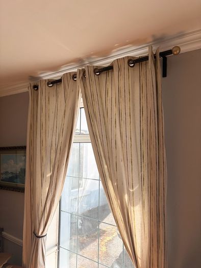curtains and poles