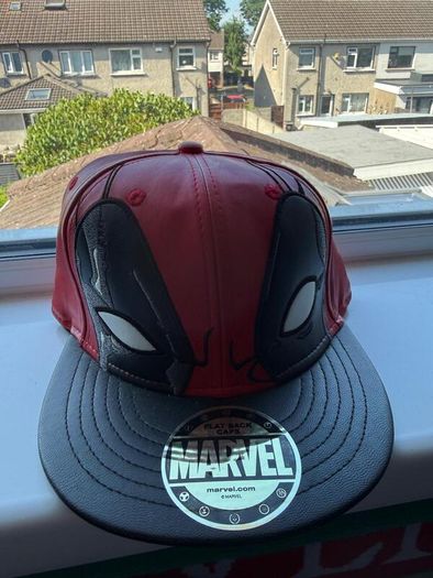 Deadpool Leather Snapback Hat