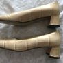 Alberto Gozzi -- Womens Designer Shoes --Size 39 - New in Box -- Gold Leather Flats Image 3