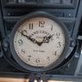 Vintage Industrial Tripod Table Clock Grand Central Terminal New York Image 2