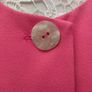 vintage 90s Coral button up Pencil Dress UK 12 14 Image 6