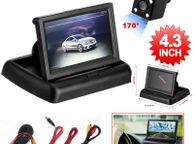 main image for ad Waterproof Car Reversing Camera Backup Cam Rear View Kit + TFT 4.3" LCD Monitor