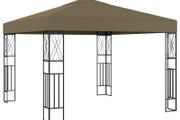 Gazebo 3x3 m Taupe Fabric
